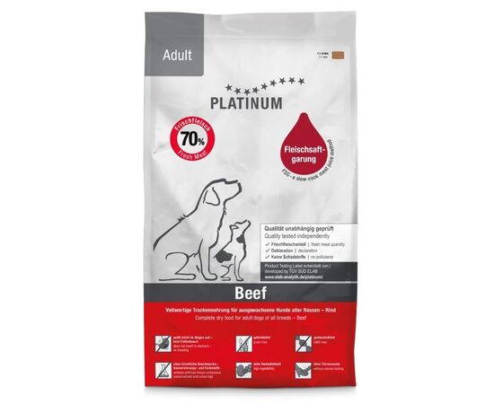 PLATINUM ADULT BEEF - SEMI-MOIST DOG FOOD - 1,5KG