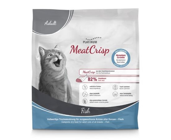 PLATINUM MEATCRISP ADULT FISH - DRY CAT FOOD - 400G