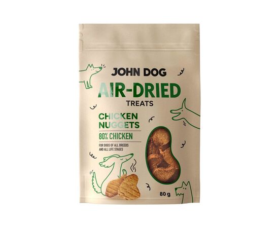JOHN DOG AIR-DRIED CHICKEN NUGGETS - DOG TREAT - 80G