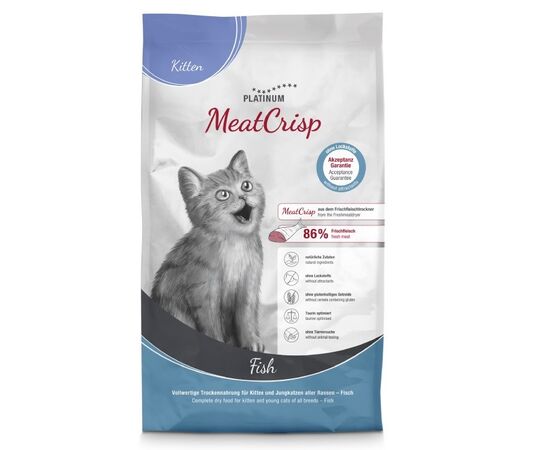 PLATINUM MEATCRISP KITTEN FISH - DRY CAT FOOD - 1,5KG