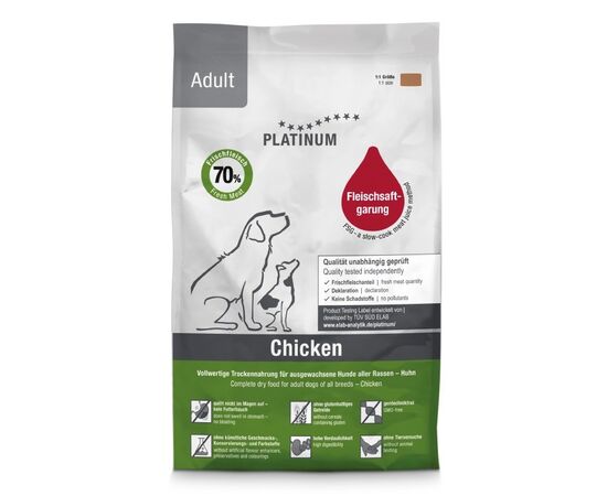 PLATINUM ADULT CHICKEN - SEMI-MOIST DOG FOOD - 15KG