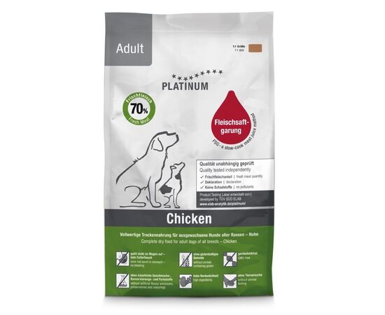 PLATINUM ADULT CHICKEN - SEMI-MOIST DOG FOOD - 1,5KG