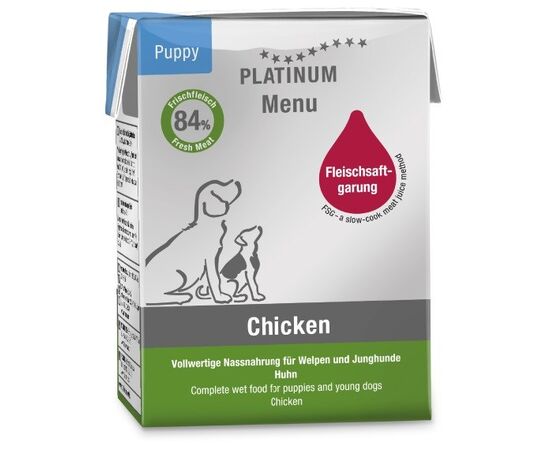 PLATINUM MENU PUPPY CHICKEN - WET DOG FOOD - 185G