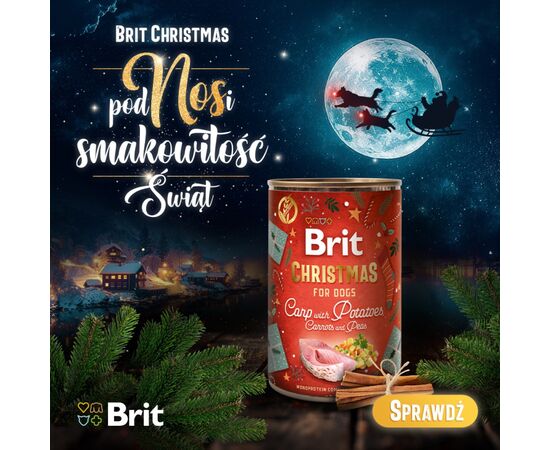 BRIT MONO PROTEIN - CZECH CHRISTMAS EVENING - WET DOG FOOD - 400G