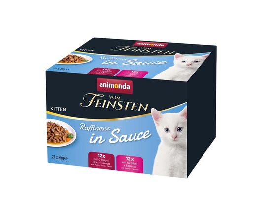 ANIMONDA VOM FEINSTEN KITTEN RAFFINESSE IN SAUCE - WET CAT FOOD - 24X85G