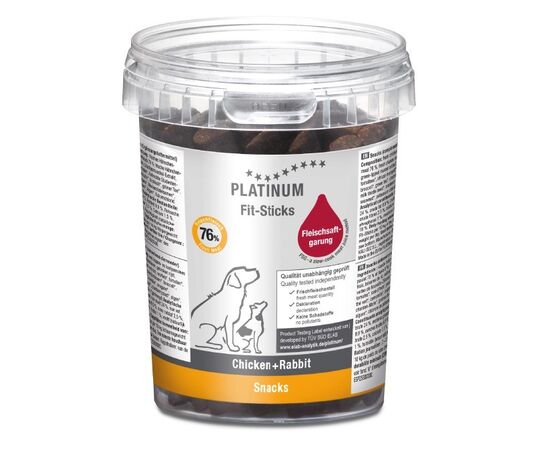 PLATINUM FIT-STICKS CHICKEN+RABBIT - DOG TREAT - 300G
