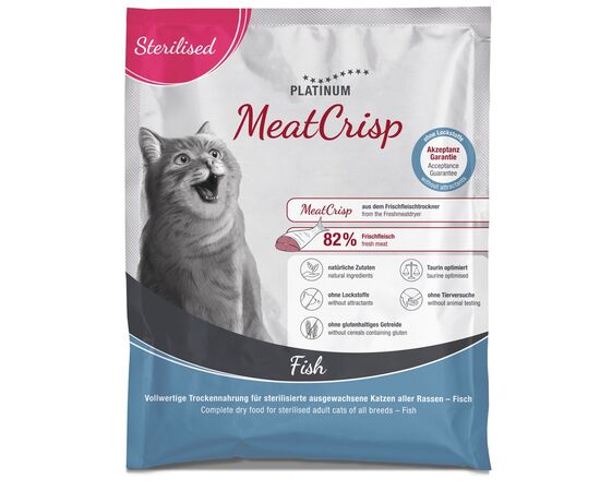 PLATINUM MEATCRISP MIX - DRY CAT FOOD - 2X50G