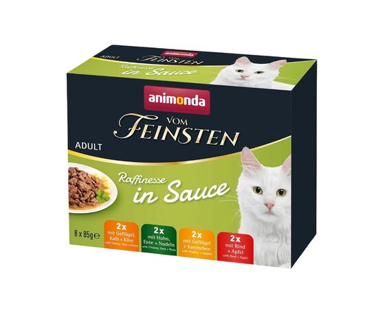 ANIMONDA VOM FEINSTEN ADULT RAFFINESSE IN SAUCE - WET CAT FOOD - 8X85G