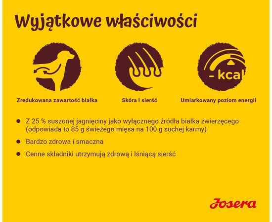 JOSERA LAMB WITH RICE - DRY DOG FOOD - 12,5 KG