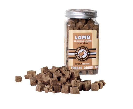 JOHN DOG KIWI WALKER FREEZE-DRIED TREATS LAMB - TREAT FOR DOG AND CAT - 90G