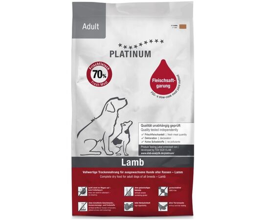 PLATINUM ADULT LAMB - SEMI-MOIST DOG FOOD - 15KG