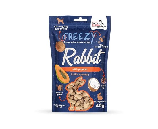 SYTA MICHA FREEZY RABBIT WITH PAPAYA - DOG TREAT - 40G