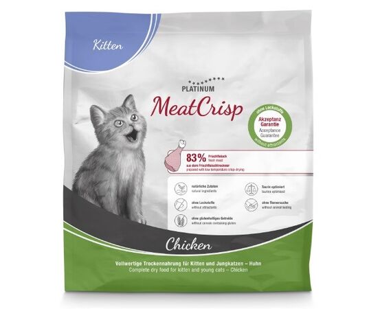PLATINUM MEATCRISP KITTEN CHICKEN - DRY CAT FOOD - 400G