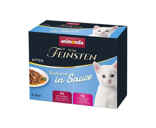 ANIMONDA VOM FEINSTEN KITTEN RAFFINESSE IN SAUCE - WET CAT FOOD - 8X85G
