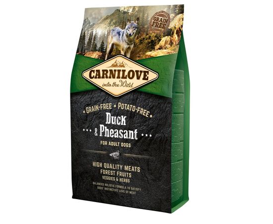 CARNILOVE ADULT DUCK AND PHEASANT - DRY DOG FOOD - 4KG
