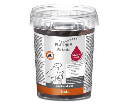 PLATINUM FIT-STICKS CHICKEN+LAMB - DOG TREAT - 300G