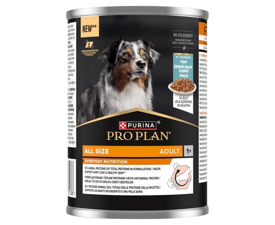 PURINA NESTLE PURINA PRO PLAN EVERYDAY NUTRITION ALL SIZE ADULT FISH IN JELLY - WET DOG FOOD - 400G