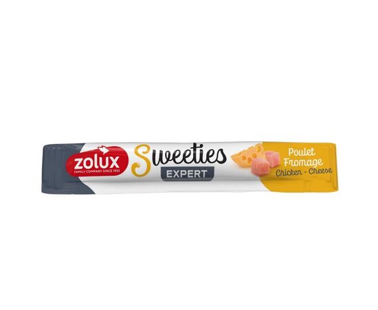 ZOLUX SWEETIES CHICKEN AND CHEESE - DOG TREAT - 14G