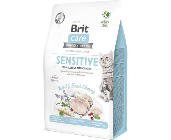 BRIT CARE GRAIN-FREE ADULT INSECT&HERRING SENSITIVE - DRY CAT FOOD - 400 G