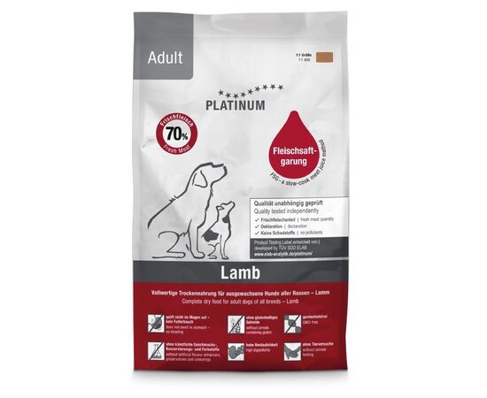 PLATINUM ADULT LAMB - SEMI-MOIST DOG FOOD - 1,5KG