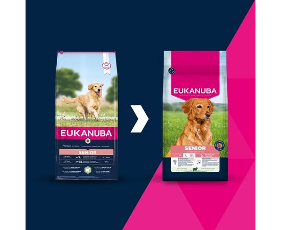 EUKANUBA SENIOR L XL RICH IN LAMB & RICE - DRY DOG FOOD - 12KG
