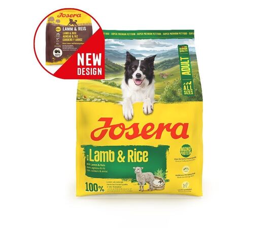 JOSERA ADULT LAMB & RICE - DRY DOG FOOD - 900G