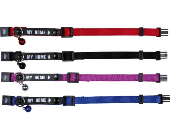 TRIXIE MY HOME TX-4180 CAT COLLAR WITH BELL AND ID CARD