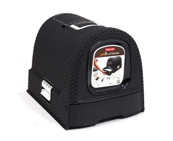 CURVER CAT LITTER BOX - BLACK