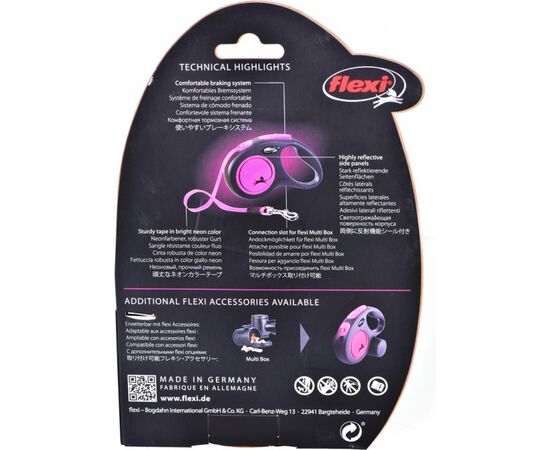 FLEXI NEW NEON S 5 M DOG RETRACTABLE LEAD