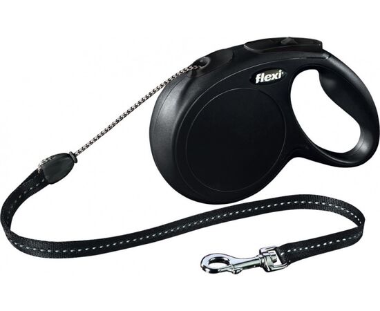 FLEXI NEW CLASSIC 8 M BLACK DOG RETRACTABLE LEAD