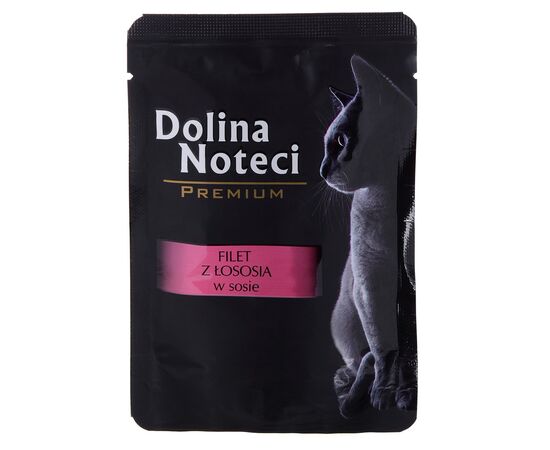 DOLINA NOTECI PREMIUM SALMON FILLET WITH SAUCE - WET CAT FOOD - 85 G
