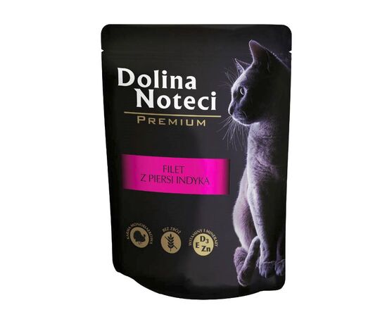 DOLINA NOTECI PREMIUM TURKEY BREAST FILLET WITH GRAVY - WET CAT FOOD - 85 G