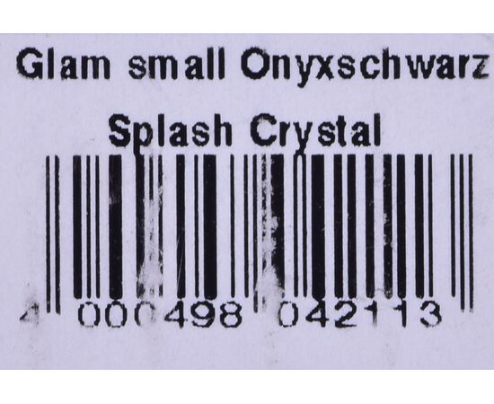 FLEXI GLAM SPLASH CRYSTAL WITH SWAROVSKI CRYSTALS S - DOG RETRACTABLE LEAD - 3 M - BLACK