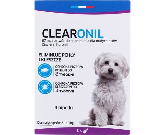 FRANCODEX CLEARONIL DLA MAŁYCH PSÓW (2-10 KG) - 67 MG X 3