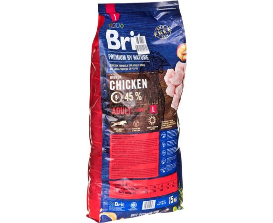 BRIT PREMIUM BY NATURE ADULT L - DRY DOG FOOD - 15KG