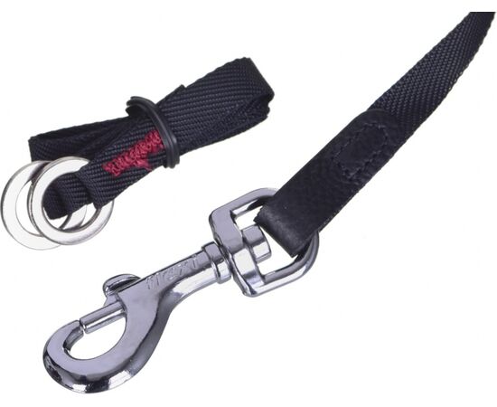 FLEXI GLAM COMPOSITION WITH SWAROVSKI CRYSTALS M - DOG RETRACTABLE LEAD - 5 M - BLACK