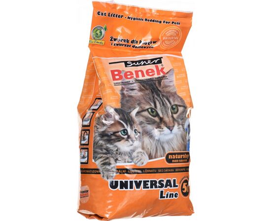CERTECH SUPER BENEK UNIVERSAL CAT LITTER BENTONITE GRIT NATURAL 5 L