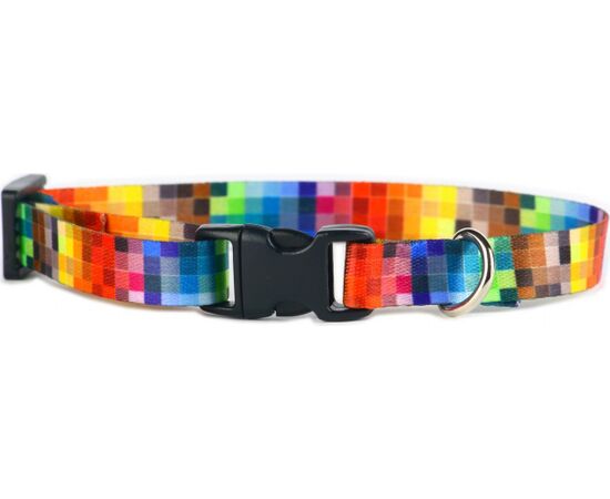 MATTEO COLLAR PLASTIC BUCKLE PIXELE 40-70 CM - DOG COLLAR