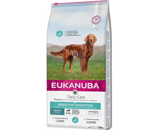 EUKANUBA DAILY CARE ADULT SENSITIVE DIGESTION - DRY DOG FOOD - 12 KG