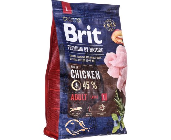 BRIT PREMIUM BY NATURE ADULT L - DRY DOG FOOD - 3KG
