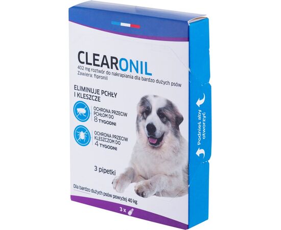 FRANCODEX CLEARONIL DLA BARDZO DUŻYCH PSÓW POWYŻEJ 40 KG - 402 MG X 3