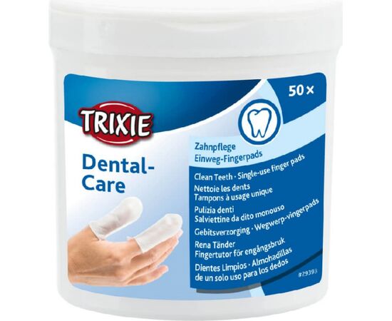 TRIXIE DENTAL-CARE TEETH CLEANING WIPES - 50 PCS.