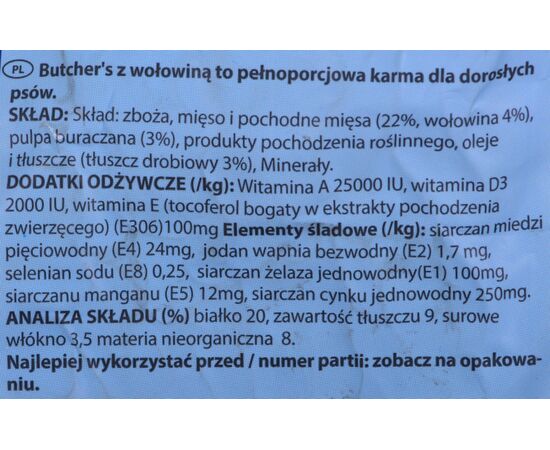 BUTCHER'S BUTCHERS NATURAL & HEALTHY BEEF 3 KG