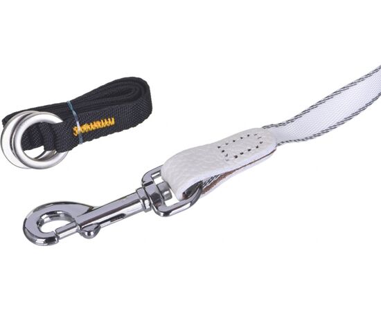 FLEXI GLAM SPLASH ORIENT WITH SWAROVSKI CRYSTALS S - DOG RETRACTABLE LEAD - 3 M - WHITE