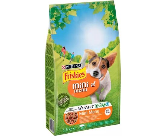 PURINA NESTLE FRISKIES MINI MENU CHICKEN WITH VEGETABLES - DRY DOG FOOD - 1.5 KG