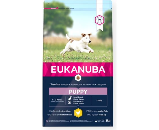EUKANUBA GROWING PUPPY SMALL BREED CHICKEN 3 KG