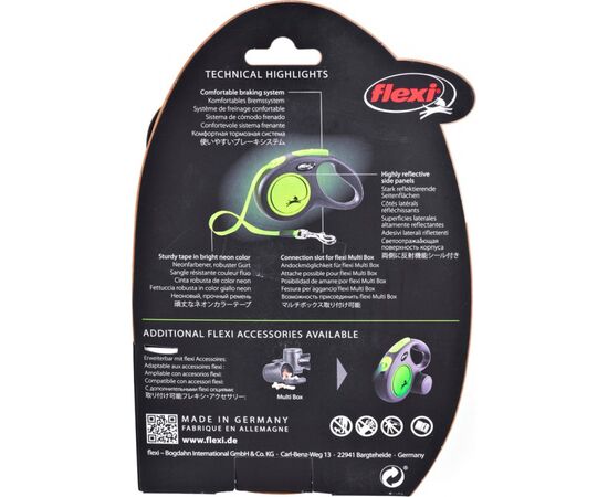 FLEXI NEW NEON S 5 M DOG RETRACTABLE LEAD