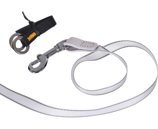 FLEXI GLAM SPLASH PINK WITH SWAROVSKI CRYSTALS S - DOG RETRACTABLE LEAD - 3 M - WHITE