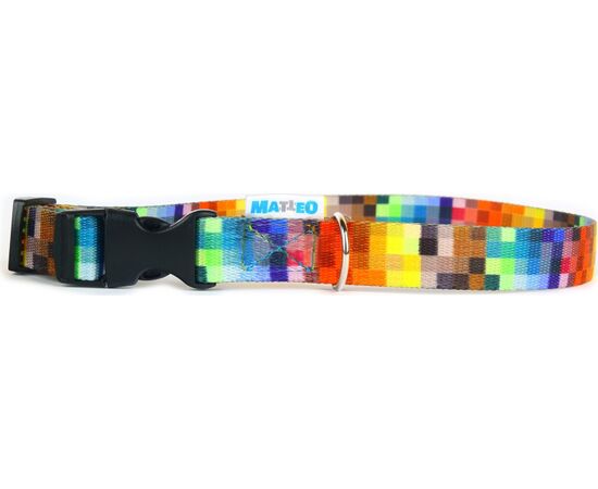 MATTEO COLLAR PLASTIC BUCKLE PIXELE 40-70 CM - DOG COLLAR