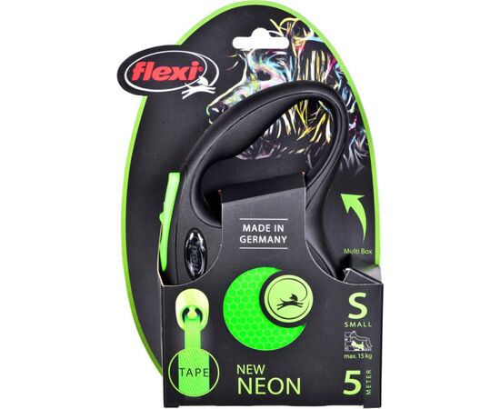 FLEXI NEW NEON S 5 M DOG RETRACTABLE LEAD